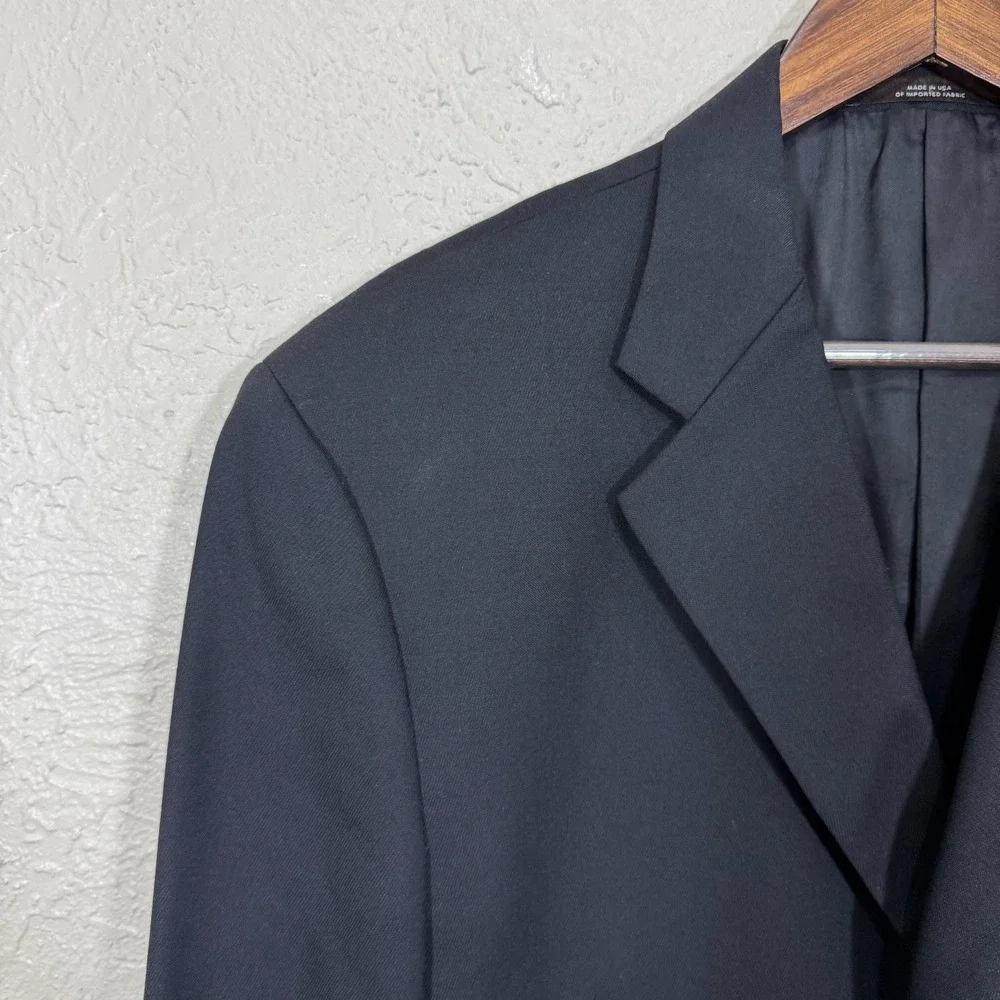 Vtg Joseph Abboud‎ Blazer Sport Coat 44R Wool USA Made Classic Ivy Prep School